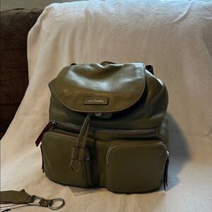 Vera Bradley Cactus Green Leather Backpack 
Great  Condition